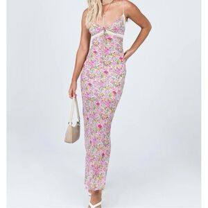 Princess Polly “Emily Maxi Dress” in Pink Floral